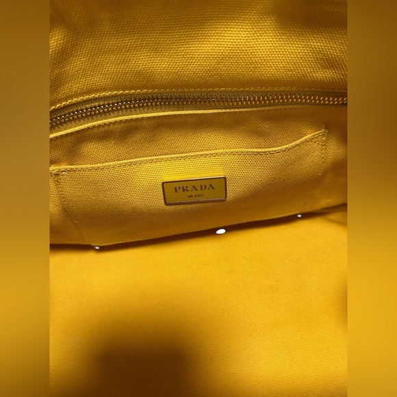 15-16 Prada Canapa Tote Ananas, (Med Size) - Picture 8 of 15